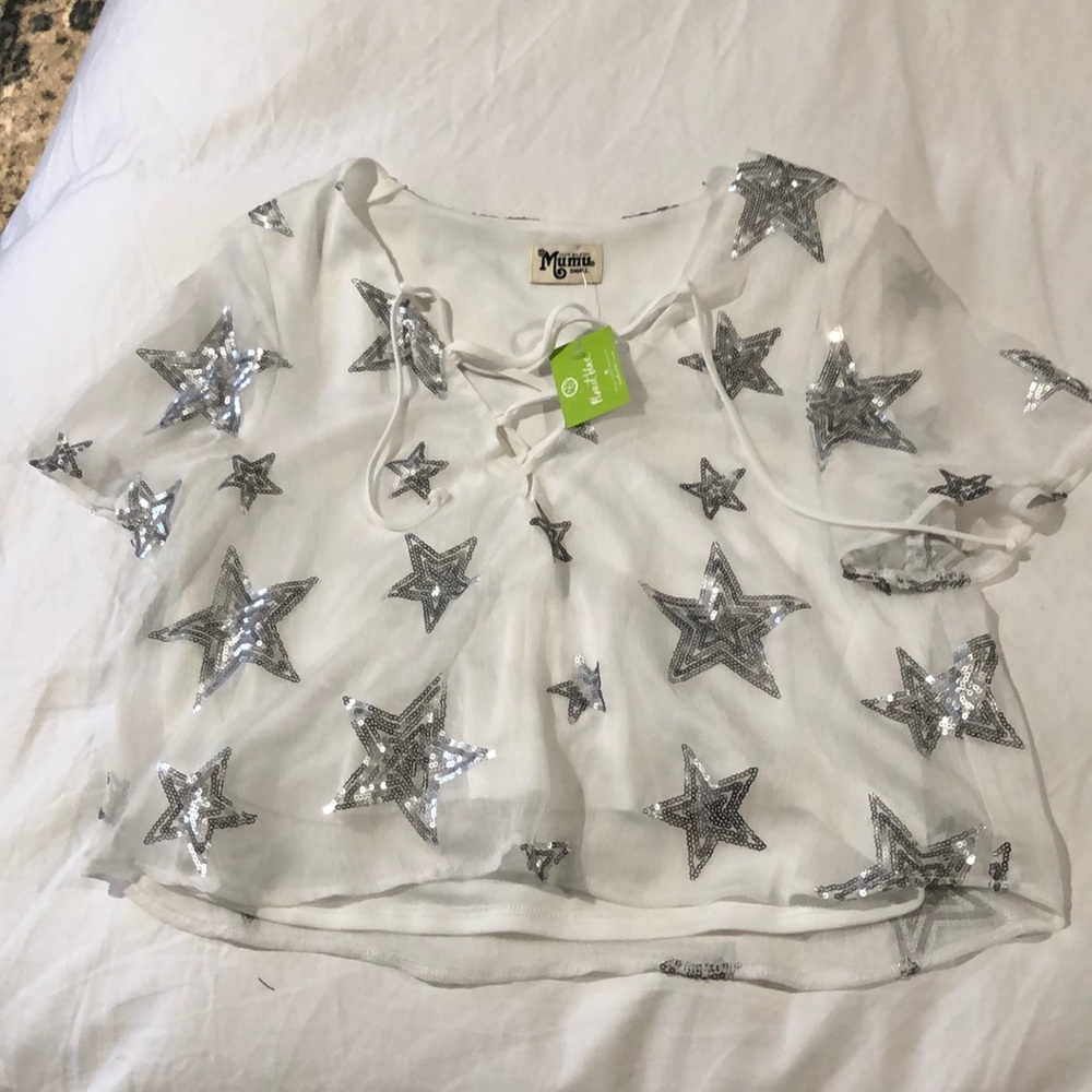 Show Me Your Mumu Sequin Star Top - Picture 2 of 2